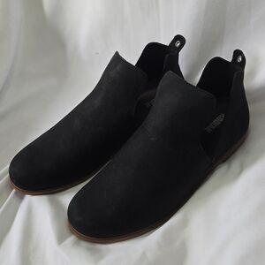 Kodiak Low Rider V Cut Black Leather Ankle Boots Size 9